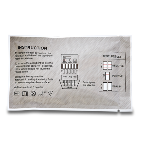 10 Panel Drug Test Dip Card instructions