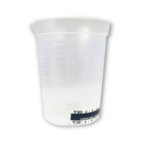 Urine test collection beaker